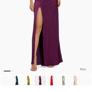 Mac Duggal 11642 Halterneck Open-Back Satin Gown